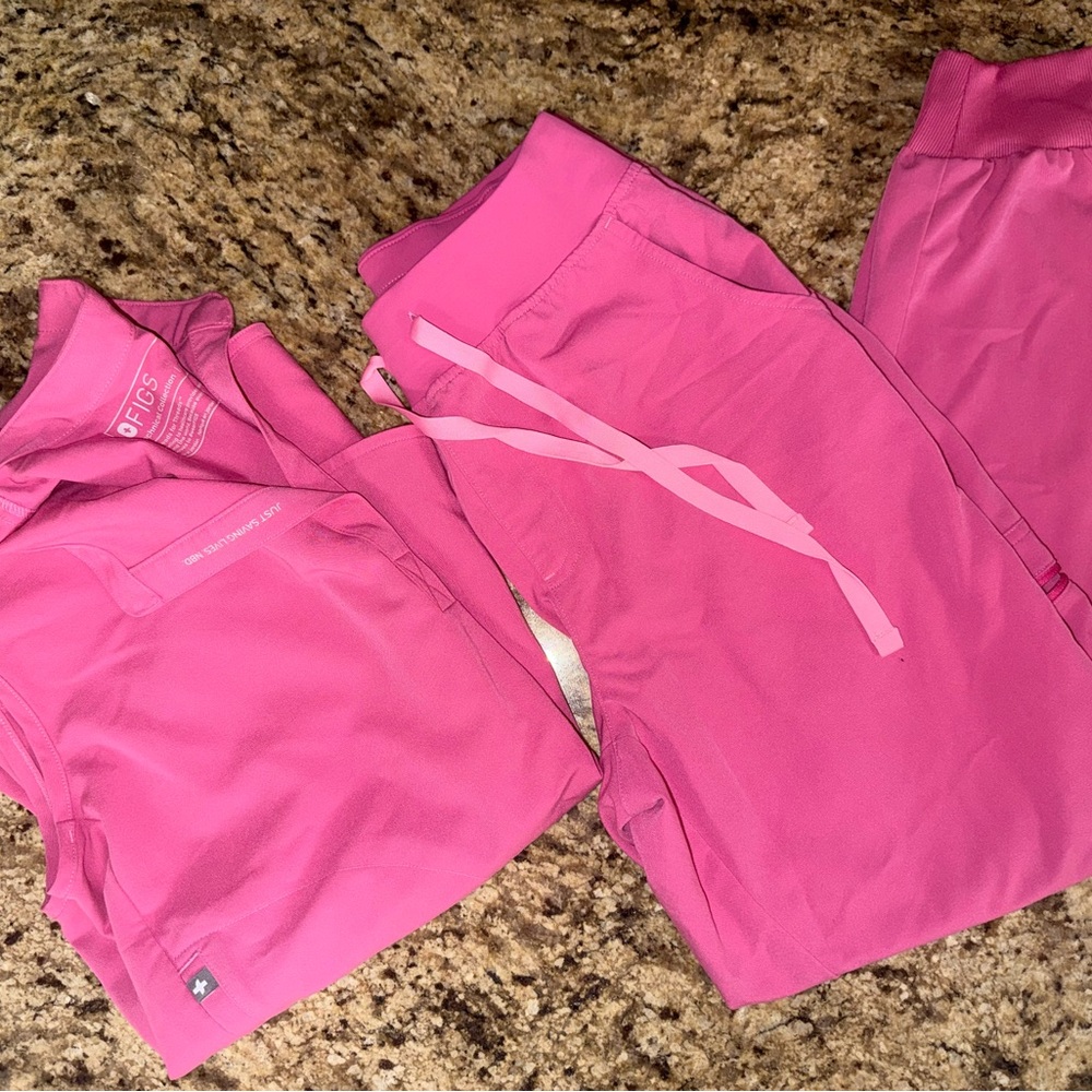 Figs Pink Women's scrubs set XS/SP